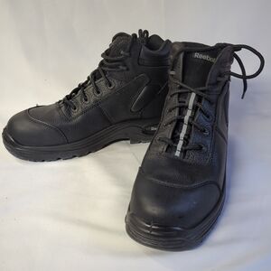 Reebok Trainex Composite Toe Men's Black Boots Size 9.5